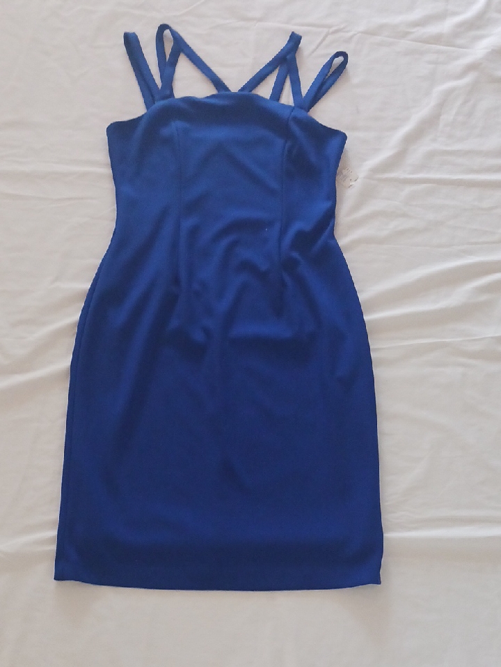 Joseph Ribkoff Royal Blue Strappy Dress